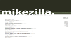 Desktop Screenshot of mikezilla.com